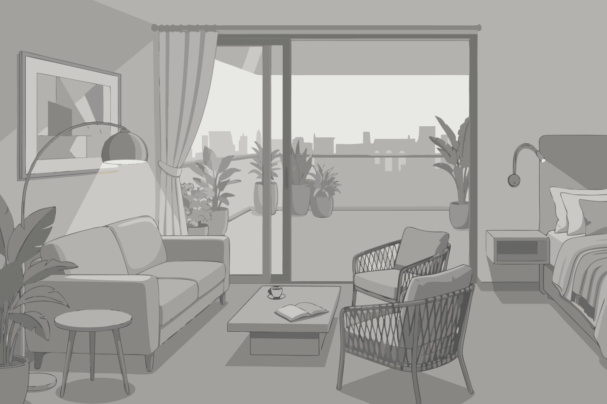 Suite Junior con vistas parciales al lago
